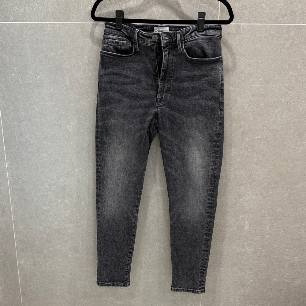 Frame Women’s Black/Grey Le One Skinny Denim Jeans